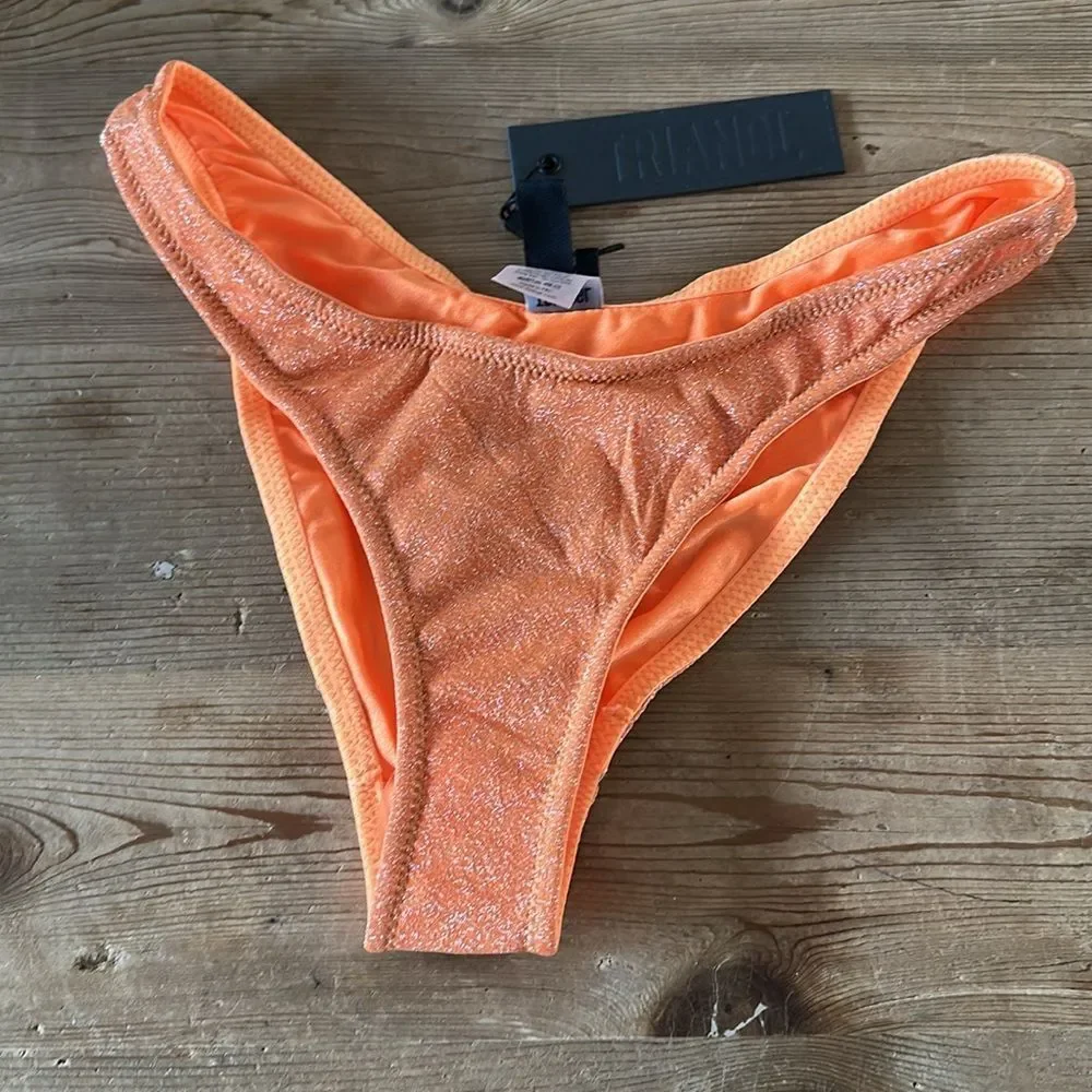 triangl swimwear Orange Sparkle Bikini Set